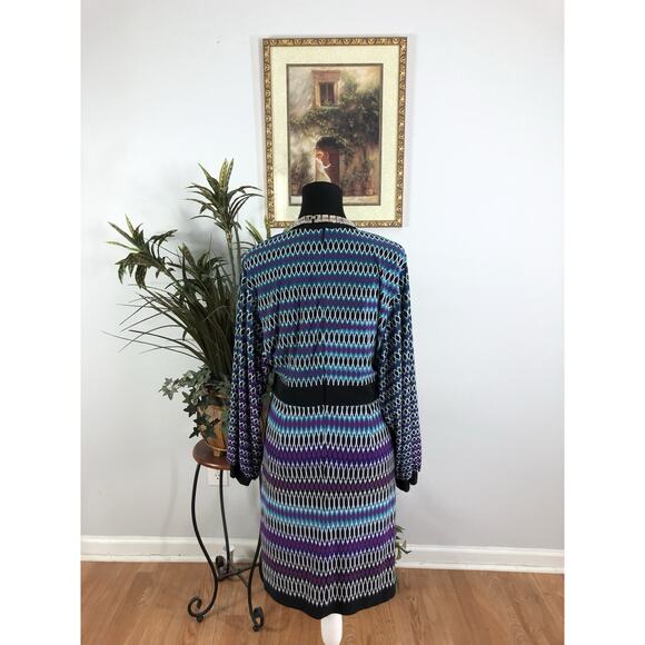 Laundry By Design Women Dress LG Boho Vacation Resort Wear Sleeveless Zip Back - Picture 4 of 11